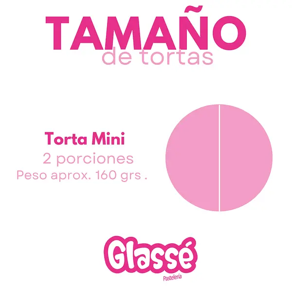 Torta Chocoglasse | 2 Porciones | Mini